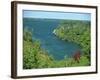 Niagara River Flowing Between Lakes Erie and Ontario from Queenstown Heights, Ontario, Canada-Robert Francis-Framed Photographic Print