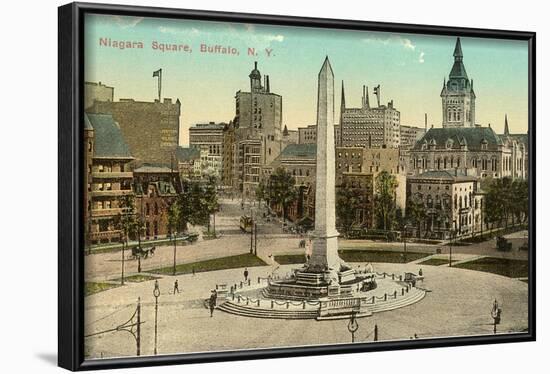 Niagara Square, Buffalo, New York-null-Framed Art Print