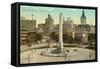 Niagara Square, Buffalo, New York-null-Framed Stretched Canvas