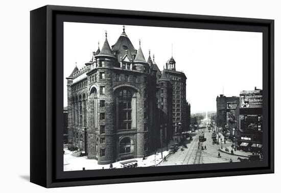 Niagara Street, Buffalo, New York-William Henry Jackson-Framed Stretched Canvas