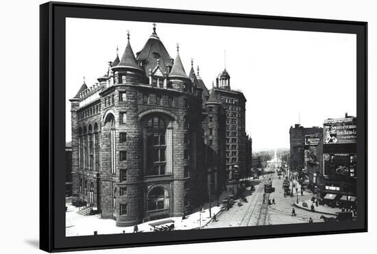 Niagara Street, Buffalo, New York-William Henry Jackson-Framed Stretched Canvas