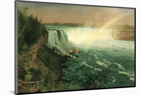 Niagara-Albert Bierstadt-Mounted Premium Giclee Print