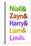 Niall Zayn Harry Liam and Louis Music Poster-null-Stretched Canvas