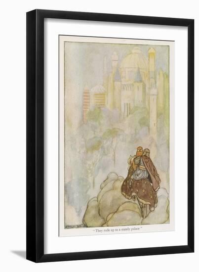 Niam of the Golden Hair Takes Oisin to Her Father's Land, The Land Oversea-Stephen Reid-Framed Art Print