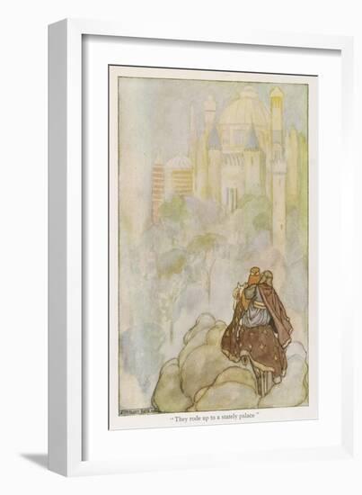Niam of the Golden Hair Takes Oisin to Her Father's Land, The Land Oversea-Stephen Reid-Framed Art Print