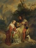 Petrarch and Laura, 1842-Nicaise De Keyser-Stretched Canvas