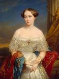 Portrait of the Grand Duchess Anna Pavlovna, 1849-Nicaise De Keyser-Framed Stretched Canvas