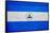 Nicaragua Flag Design with Wood Patterning - Flags of the World Series-Philippe Hugonnard-Framed Stretched Canvas