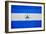 Nicaragua Flag Design with Wood Patterning - Flags of the World Series-Philippe Hugonnard-Framed Art Print