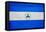 Nicaragua Flag Design with Wood Patterning - Flags of the World Series-Philippe Hugonnard-Framed Stretched Canvas