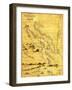 Nicaragua - Panoramic Map-Lantern Press-Framed Art Print