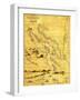 Nicaragua - Panoramic Map-Lantern Press-Framed Art Print