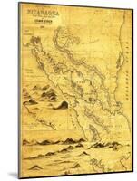 Nicaragua - Panoramic Map-Lantern Press-Mounted Art Print