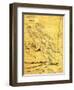 Nicaragua - Panoramic Map-Lantern Press-Framed Art Print