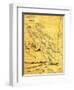 Nicaragua - Panoramic Map-Lantern Press-Framed Art Print