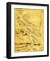 Nicaragua - Panoramic Map-Lantern Press-Framed Art Print