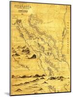 Nicaragua - Panoramic Map-Lantern Press-Mounted Art Print