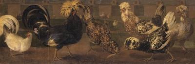 Deux lièvres parmi une grande quantité d'oiseaux.-Nicasius Bernaerts-Giclee Print