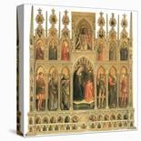 The Coronation of the Virgin-Niccolo Alunno-Mounted Art Print