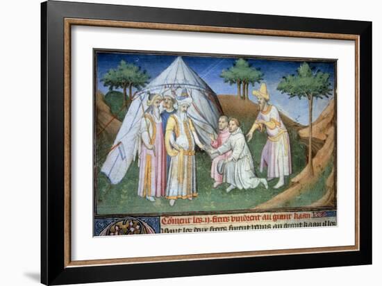 Niccolo and Maffeo Polo at the Court of Kublai Khan-null-Framed Giclee Print