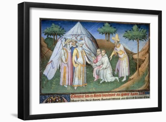 Niccolo and Maffeo Polo at the Court of Kublai Khan-null-Framed Giclee Print