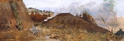Charcoal Pit in the Landscape, 1880-1885-Niccolo Cannicci-Giclee Print