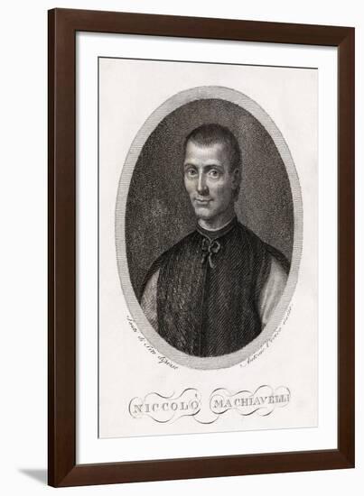 Niccolo Machiavelli, Italian Philosopher-Middle Temple Library-Framed Photographic Print