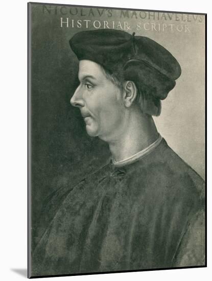 Niccolo Machiavelli, Italian Writer-Science Source-Mounted Giclee Print