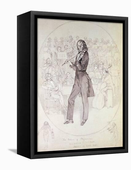 Niccolo Paganini (1784-1840), Violinist-Daniel Maclise-Framed Stretched Canvas