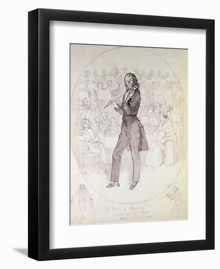 Niccolo Paganini (1784-1840), Violinist-Daniel Maclise-Framed Giclee Print