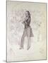 Niccolo Paganini (1784-1840), Violinist-Daniel Maclise-Mounted Giclee Print