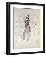 Niccolo Paganini (1784-1840), Violinist-Daniel Maclise-Framed Giclee Print