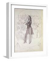 Niccolo Paganini (1784-1840), Violinist-Daniel Maclise-Framed Giclee Print