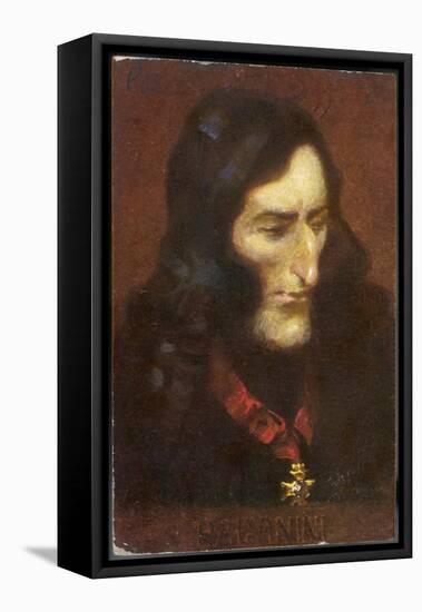 Niccolo Paganini Italian Musician-Eichhorn-Framed Stretched Canvas