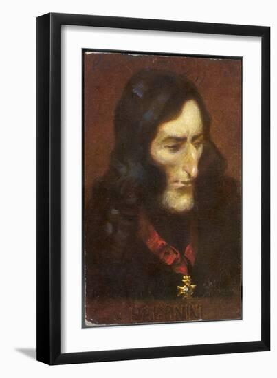 Niccolo Paganini Italian Musician-Eichhorn-Framed Art Print