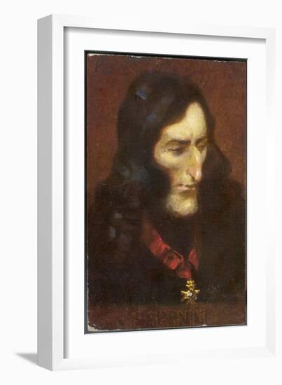 Niccolo Paganini Italian Musician-Eichhorn-Framed Art Print