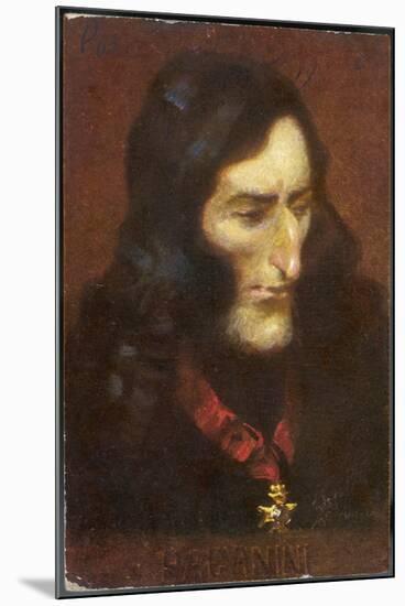 Niccolo Paganini Italian Musician-Eichhorn-Mounted Premium Giclee Print