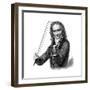 Niccolò Paganini, Italian Violinist, Violist and Composer, 1830s-null-Framed Giclee Print