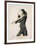 Niccolo Paganini Playing the Violin, 1831-Edwin Henry Landseer-Framed Giclee Print