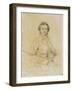 Niccolo Paganini, Violinist, 1819-Jean-Auguste-Dominique Ingres-Framed Giclee Print