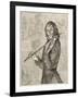 Niccolo Paganini Virtuoso Italian Violinist-null-Framed Art Print