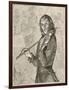 Niccolo Paganini Virtuoso Italian Violinist-null-Framed Art Print