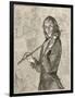 Niccolo Paganini Virtuoso Italian Violinist-null-Framed Art Print