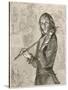 Niccolo Paganini Virtuoso Italian Violinist-null-Stretched Canvas