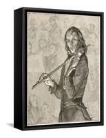 Niccolo Paganini Virtuoso Italian Violinist-null-Framed Stretched Canvas