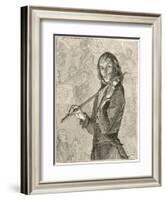 Niccolo Paganini Virtuoso Italian Violinist-null-Framed Art Print