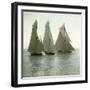 Nice (Alpes-Maritimes, France), Race of Sailing Boats, Circa 1890-1895-Leon, Levy et Fils-Framed Photographic Print