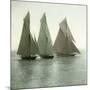 Nice (Alpes-Maritimes, France), Race of Sailing Boats, Circa 1890-1895-Leon, Levy et Fils-Mounted Photographic Print