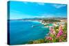 Nice City, French Riviera, Mediterranean Sea-LiliGraphie-Stretched Canvas