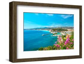 Nice City, French Riviera, Mediterranean Sea-LiliGraphie-Framed Photographic Print